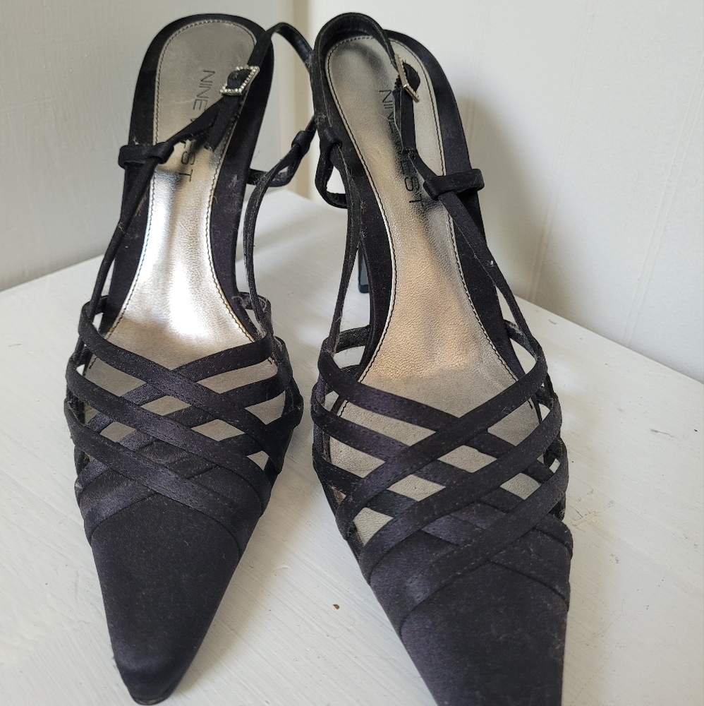 Black elegant 9 west heels